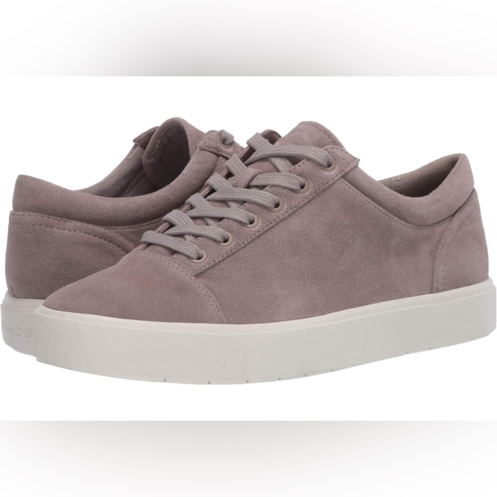 Vince Belford Gray Suede Sneakers Women’s Size 8.5